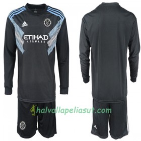 Jalkapallo Pelipaidat New York City Lasten Vieraspaita 2018-2019 Pitkähihainen